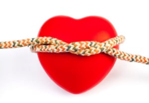 Heart Shape With Rope Taken With a Full Frame Digital Camara