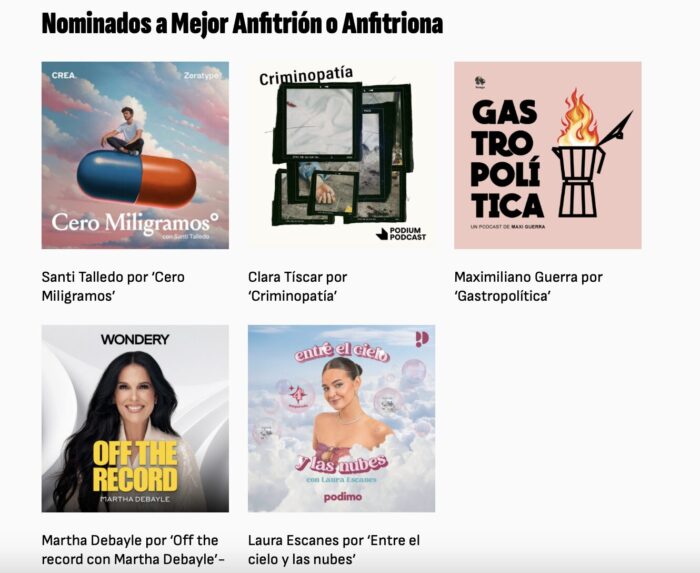 martha debayle premios ondas podcast